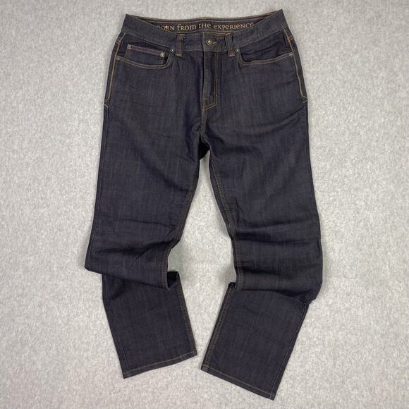 prAna Jeans Mens 32x30 Slim Fit Bridger Jean Blue Stretch Denim - Picture 1 of 13